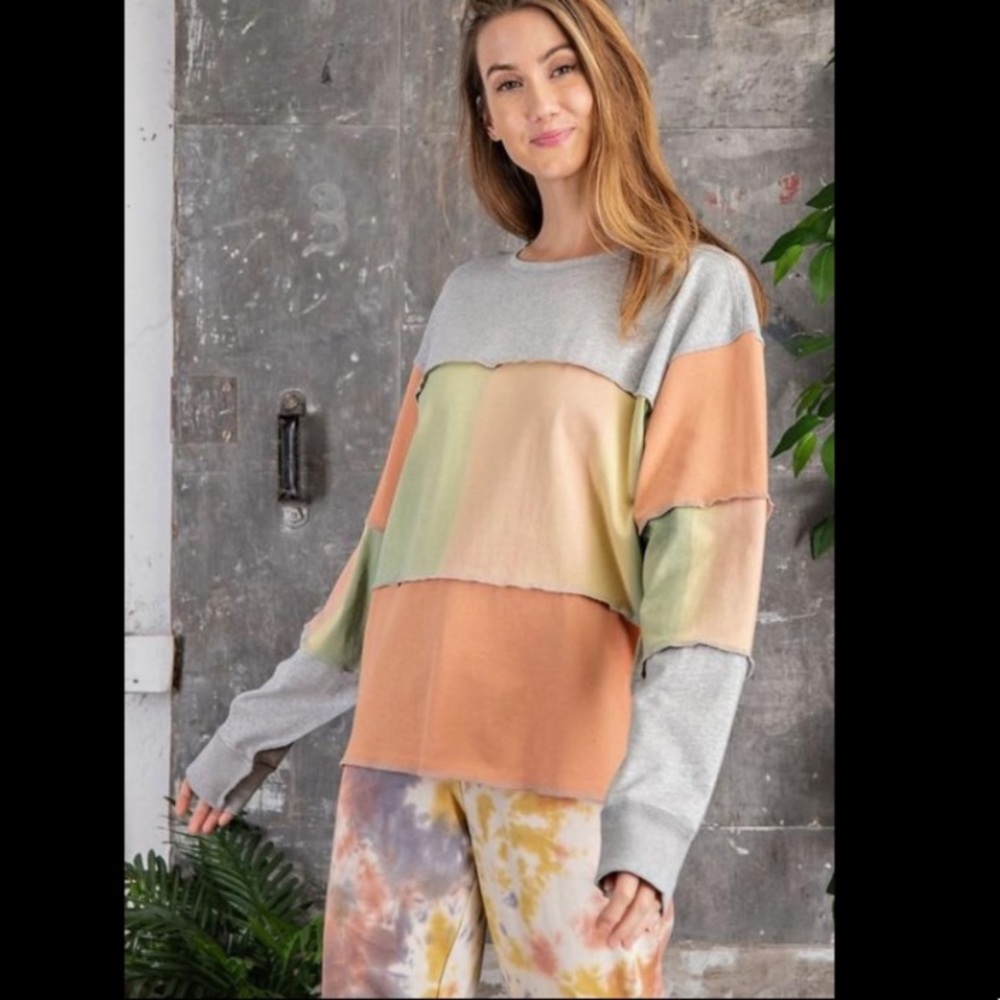 Easel Cool In Pastel Top: Gray Coral